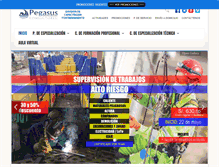 Tablet Screenshot of capacitacion.pegasusconsultores.com